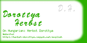 dorottya herbst business card
